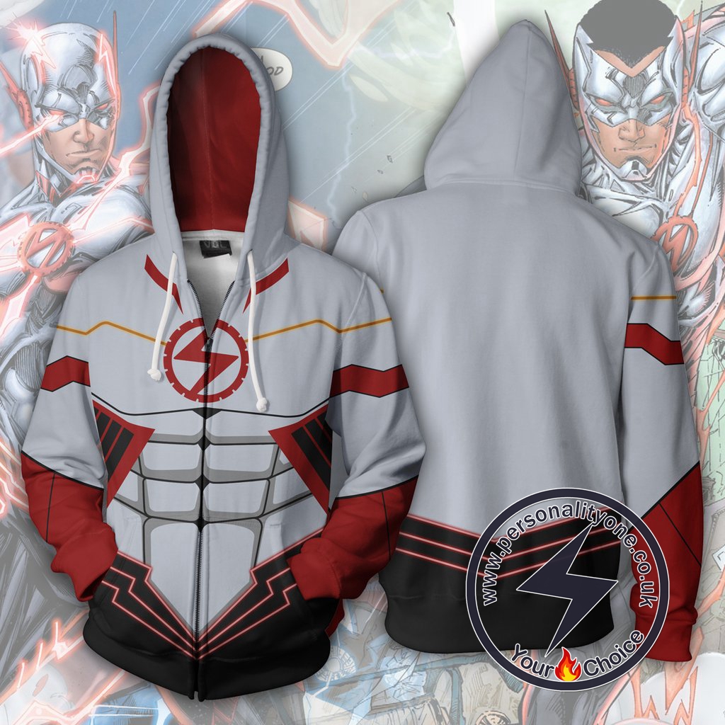 The Flash Hoodie - Flash Wally West Silver Jacket